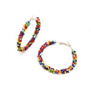 Beads Hoop Earrings